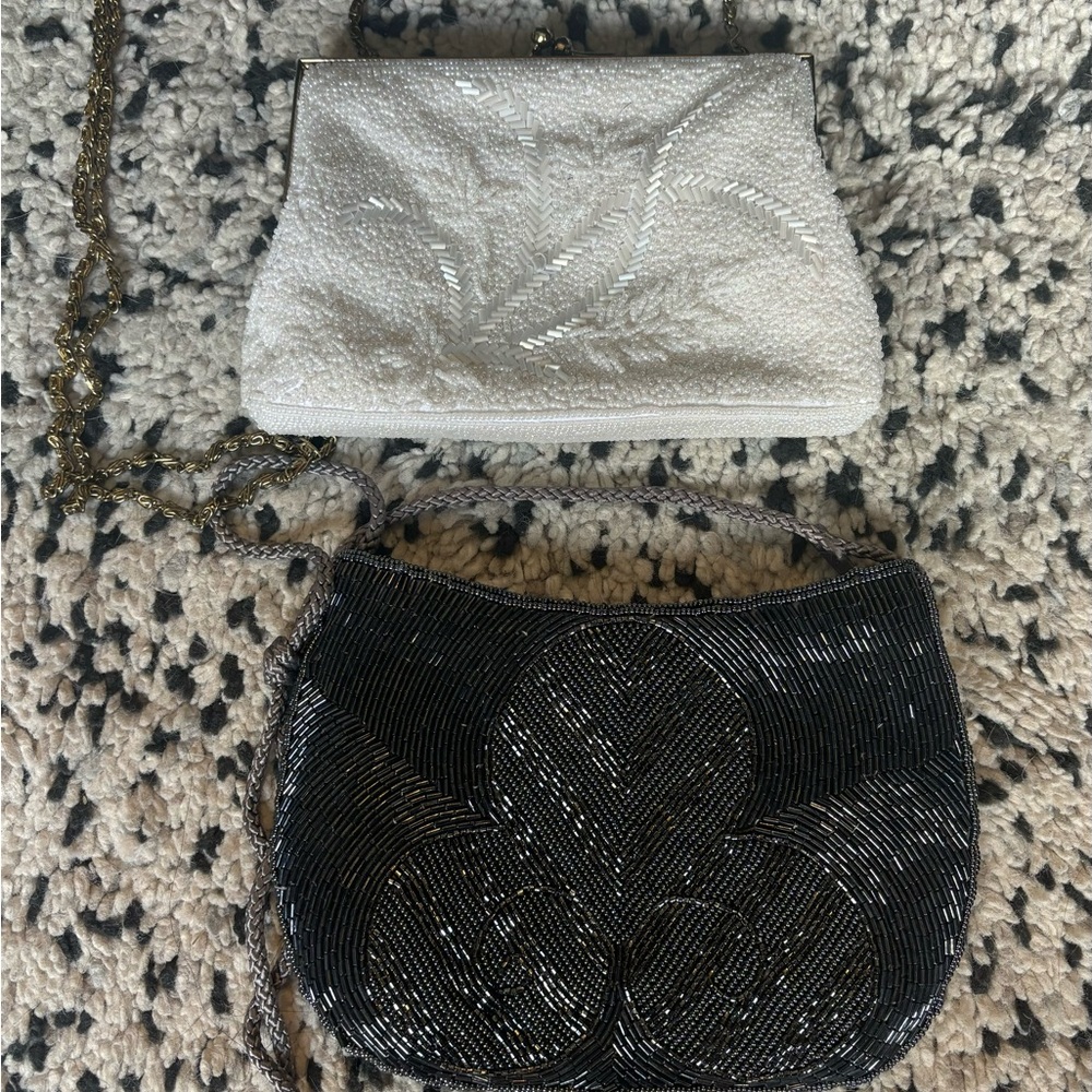 Lot of 2 Vintage Beaded Bags - Great Condition
